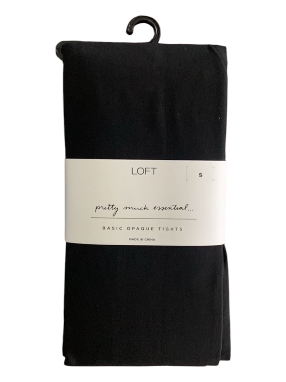 LOFT Opaque Small Black Tights